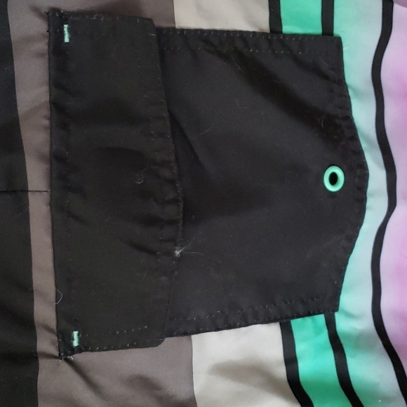 Art Class Rainbow Striped Boy's Board Short Size 18 - Picture 3 of 6